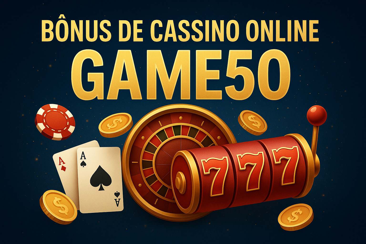O bônus promocional GAME50 é uma ótima maneira de começar sua aventura