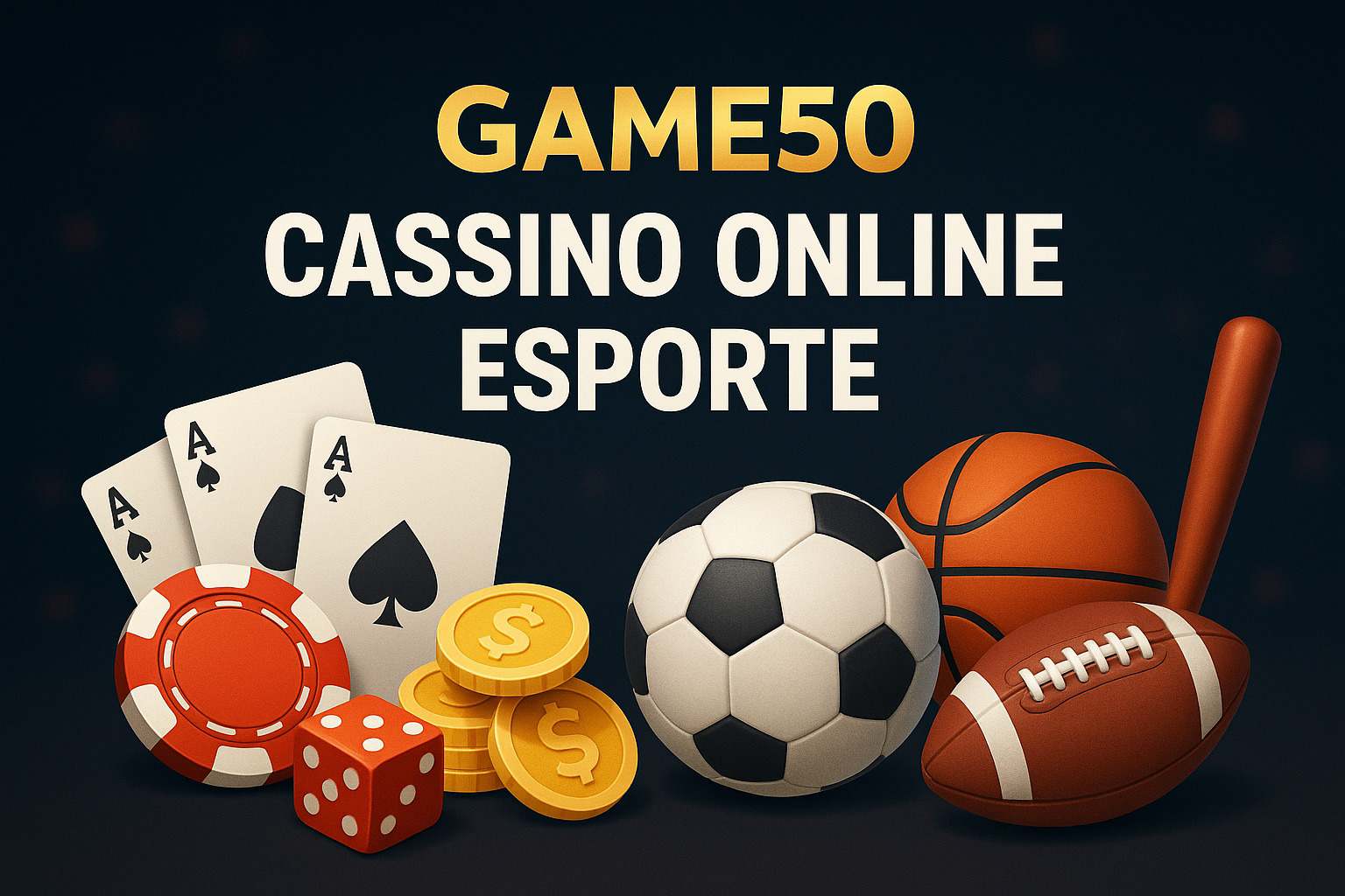 Aposte em apostas esportivas no cassino online GAME50